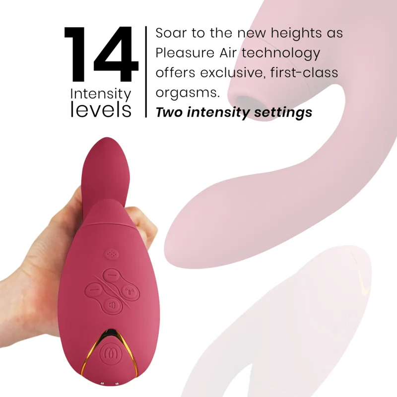 WOMANIZER DUO 2 - Stimulator clitoridian Pleasure Air și Vibrator dublu