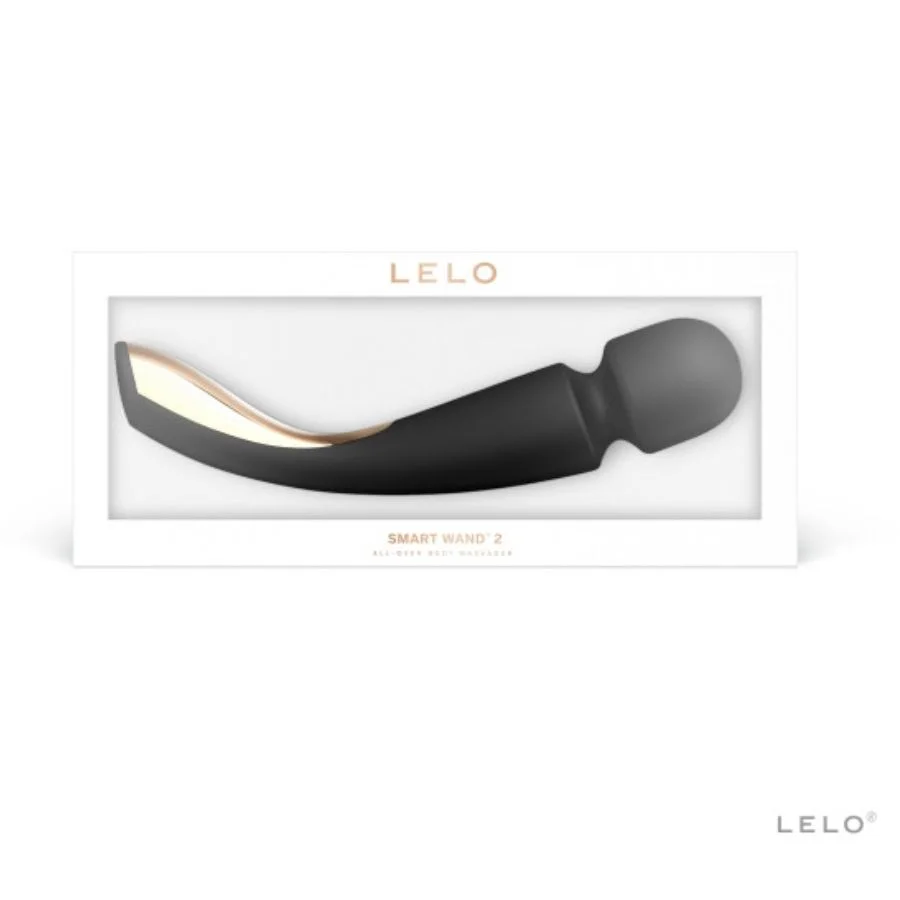 LELO SMART WAND™ 2 LARGE - Dispozitiv vibrator pentru masaj intim, negru